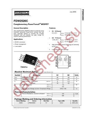 FDW2520C datasheet  